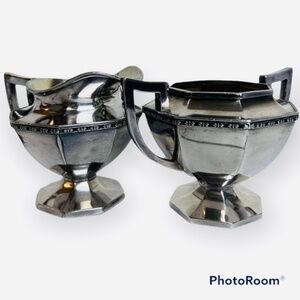 WILCOX Silver Plate Co. 1958 Sugar Dish & Creamer